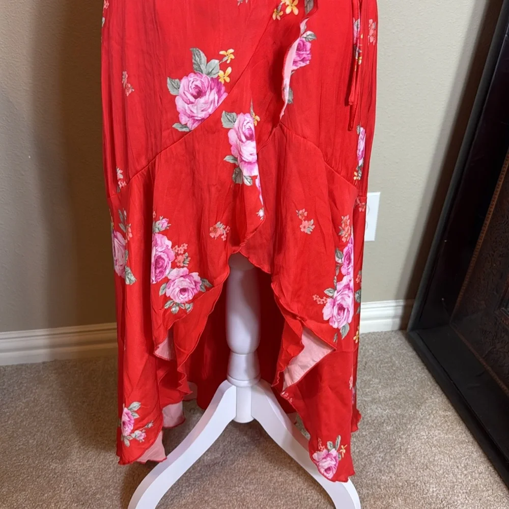 Altar'd State Red High-Low Ruffled Sundress size medium - Picture 3 of 10